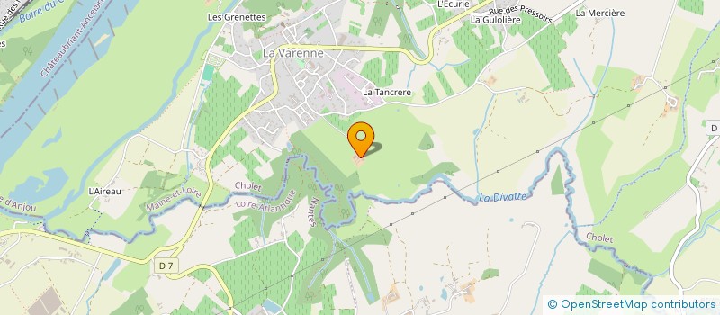 localisation de l'entreprise LA FERME DES GENETTES  OREE D'ANJOU