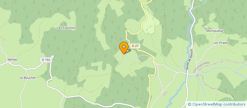 localisation de l'entreprise LA FERME DES GRANDS BOIS à LAROCHEMILLAY