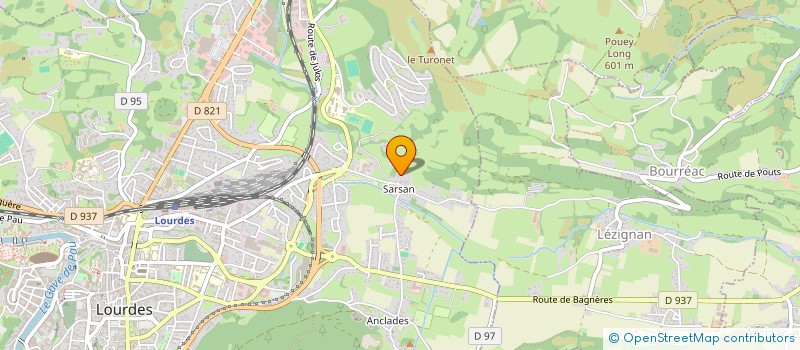 localisation de l'entreprise LA FERME DES GRANGES  LOURDES