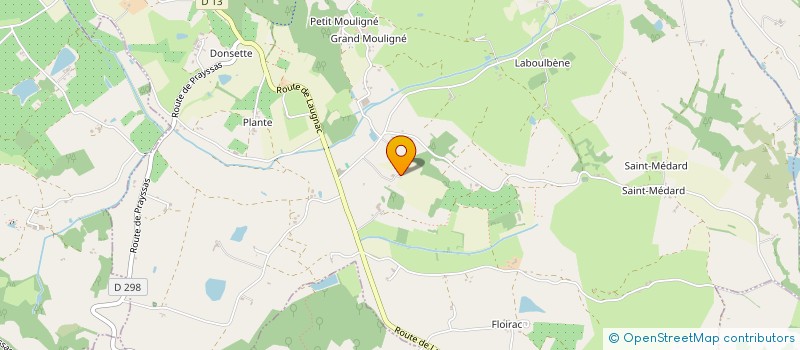 localisation de l'entreprise LA FERME DES GRAVELINES  MONTPEZAT