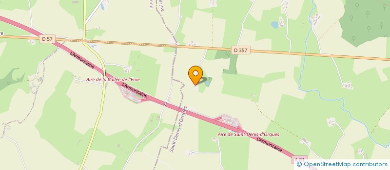 localisation de l'entreprise LA FERME DES HALLAIS  SAINT-DENIS-D'ORQUES