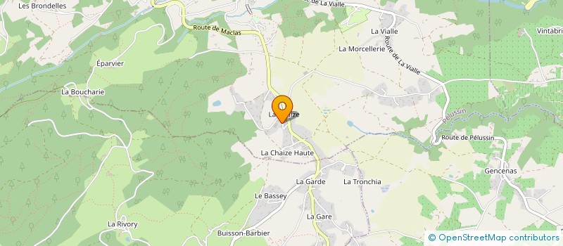 localisation de l'entreprise LA FERME DES HIRONDELLES à PELUSSIN