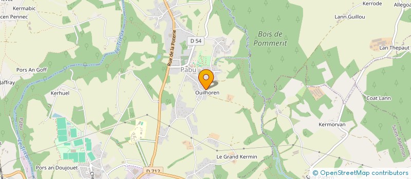 localisation de l'entreprise LA FERME DES HORTENSIAS  PABU