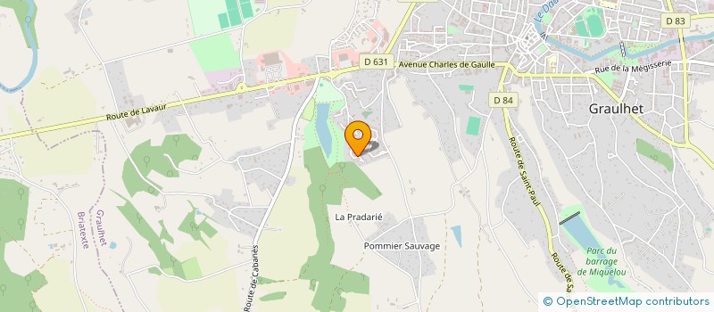 localisation de l'entreprise LA FERME DES JUMELLES à GRAULHET