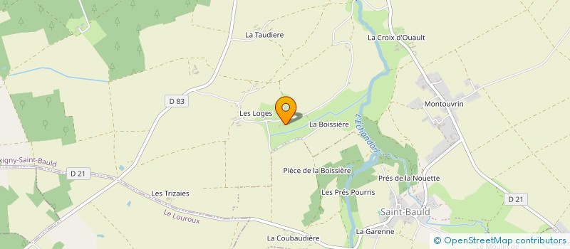 localisation de l'entreprise LA FERME DES LOGES à TAUXIGNY-SAINT-BAULD
