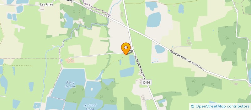 localisation de l'entreprise LA FERME DES MALANDRINS  SAINTE-FOY-SAINT-SULPICE