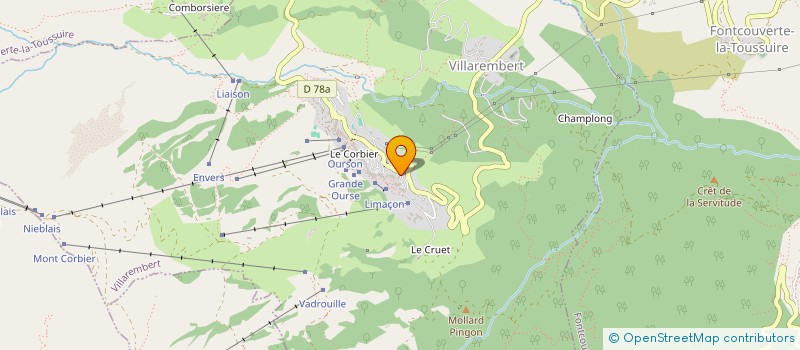 localisation de l'entreprise LA FERME DES MARIES LOUX  VILLAREMBERT