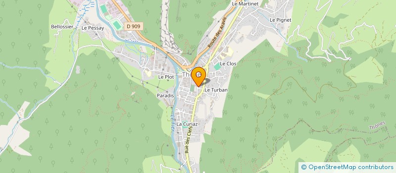 localisation de l'entreprise LA FERME DES MARMOTTES à THONES
