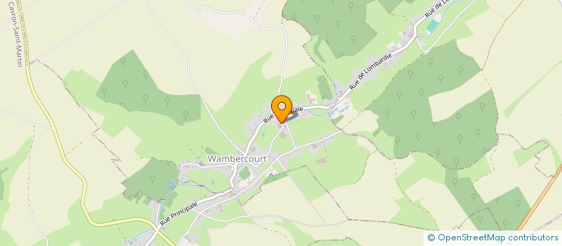 localisation de l'entreprise LA FERME DES MARRONNIERS  WAMBERCOURT