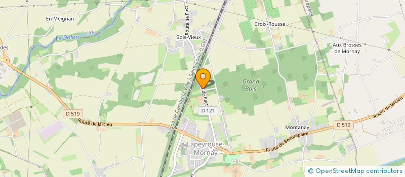 localisation de l'entreprise LA FERME DES MIL'AIR  LAPEYROUSE-MORNAY