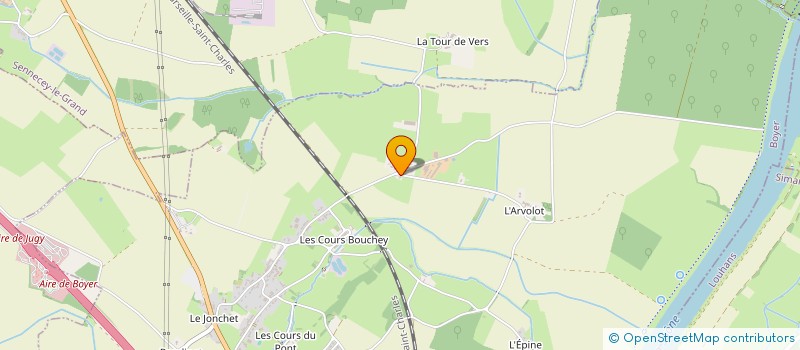 localisation de l'entreprise LA FERME DES MUSES à BOYER