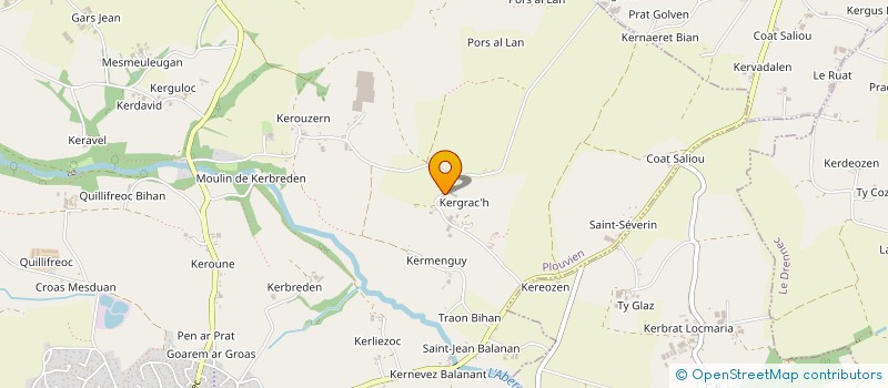 localisation de l'entreprise LA FERME DES PATURINS à PLOUVIEN
