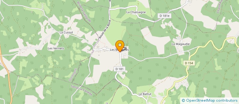 localisation de l'entreprise LA FERME DES PINS  CHARTRIER-FERRIERE