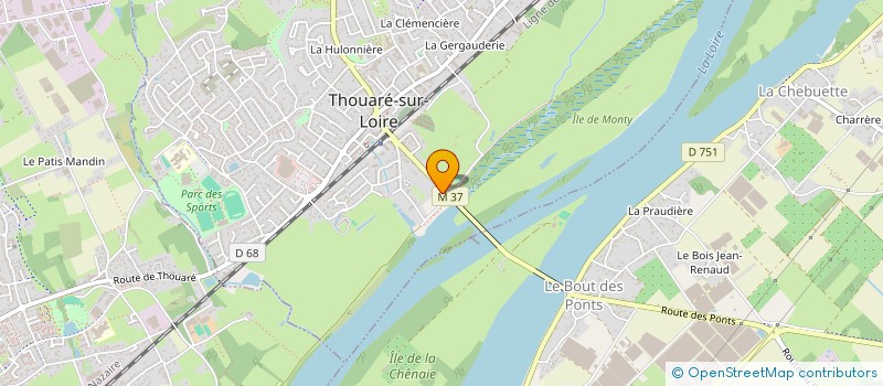 localisation de l'entreprise LA FERME DES PONTS  THOUARE-SUR-LOIRE