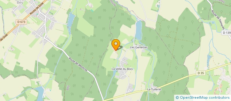 localisation de l'entreprise LA FERME DES PRES  VILLEGAUDIN