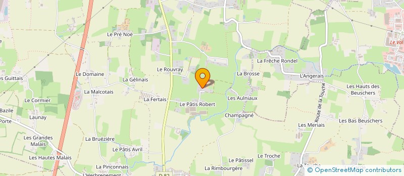 localisation de l'entreprise LA FERME DES PRES VERTS à NOYAL-CHATILLON-SUR-SEICHE