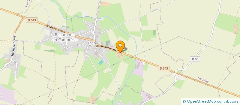 localisation de l'entreprise LA FERME DES QUATRE SAISONS  INCHY