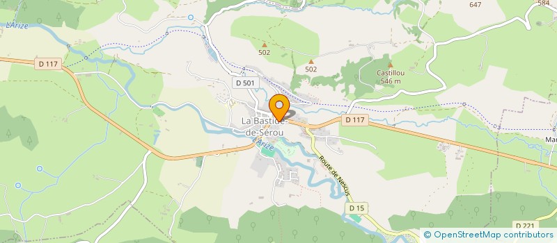 localisation de l'entreprise LA FERME DES REPTILES à LA BASTIDE-DE-SEROU