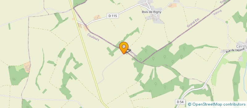 localisation de l'entreprise LA FERME DES ROSIERS  COULOURS