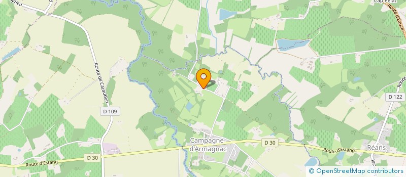 localisation de l'entreprise LA FERME DES SABLES FAUVES  CAMPAGNE-D'ARMAGNAC