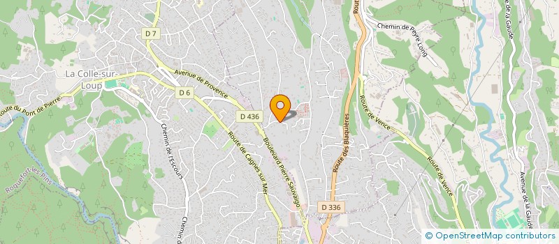 localisation de l'entreprise LA FERME DES SERRES à SAINT-PAUL-DE-VENCE