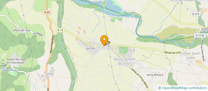 localisation de l'entreprise LA FERME DES TERROIRS à LA FARE-EN-CHAMPSAUR