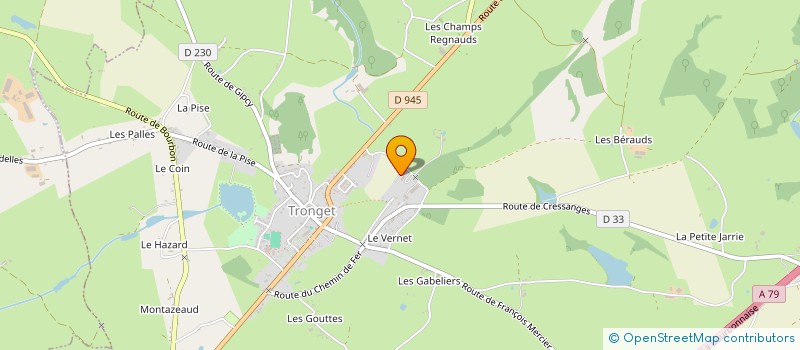 localisation de l'entreprise LA FERME DES TILLOUX à DEUX-CHAISES
