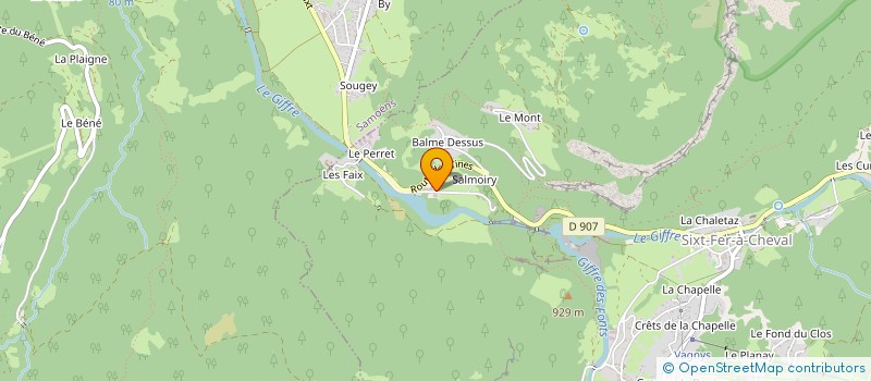 localisation de l'entreprise LA FERME DES TINES  SIXT-FER-A-CHEVAL