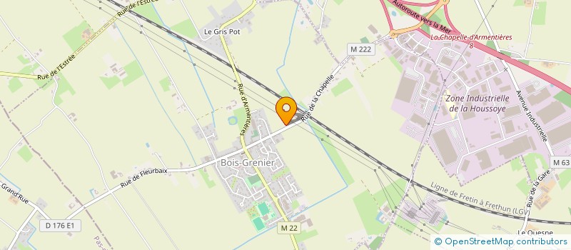 localisation de l'entreprise LA FERME DES TOUPETIS à BOIS-GRENIER