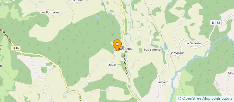localisation de l'entreprise LA FERME DES TROIS SAPINS à CHAMBERET