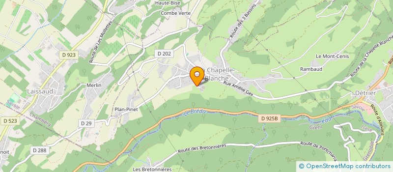 localisation de l'entreprise LA FERME DES VALNOIX à LA CHAPELLE-BLANCHE
