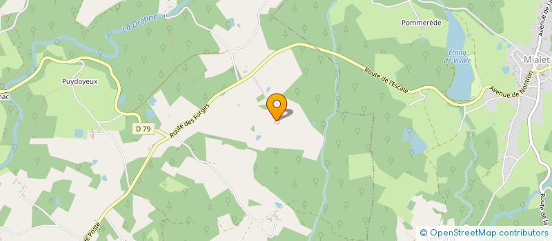 localisation de l'entreprise LA FERME DES VAURIENS  SAINT-SAUD-LACOUSSIERE