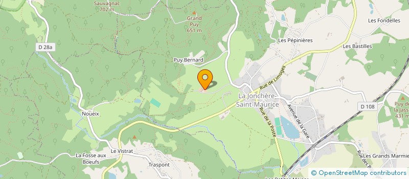 localisation de l'entreprise LA FERME DES VIGNES  LA JONCHERE-SAINT-MAURICE