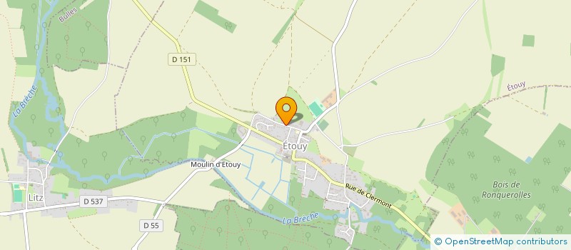 localisation de l'entreprise LA FERME DU BIEN-ALLER  ETOUY