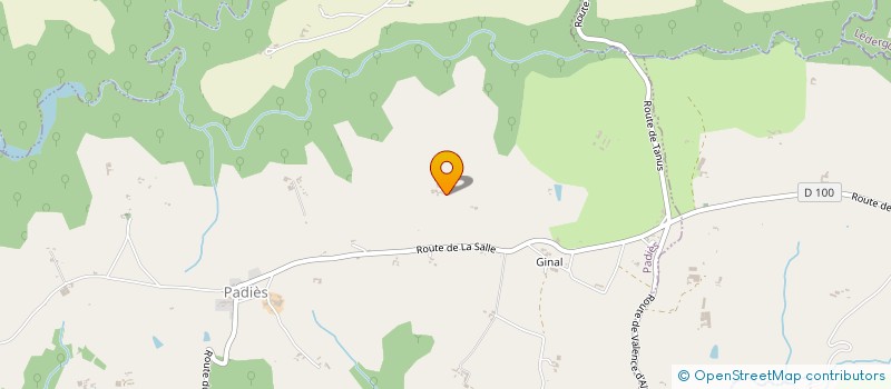 localisation de l'entreprise LA FERME DU BOIS DE GINAL  PADIES