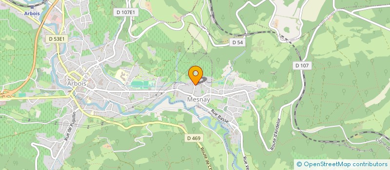 localisation de l'entreprise LA FERME DU BOIS DU TAUREAU  MESNAY