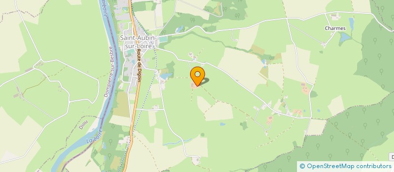 localisation de l'entreprise LA FERME DU BOIS VACAT à SAINT-AUBIN-SUR-LOIRE