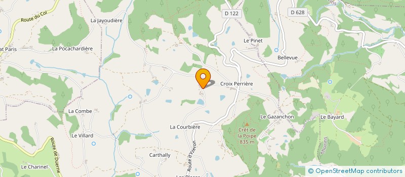 localisation de l'entreprise LA FERME DU BONHEUR  SAINT-MARTIN-EN-HAUT