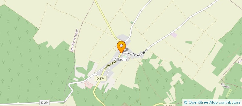 localisation de l'entreprise LA FERME DU BONNET ROUGE  VILLADIN