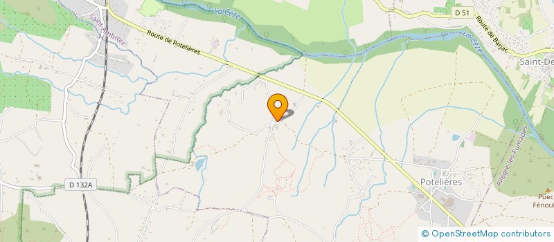 localisation de l'entreprise LA FERME DU BOUC  POTELIERES