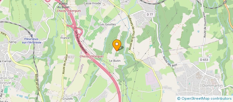 localisation de l'entreprise LA FERME DU BUTIN à LOZANNE