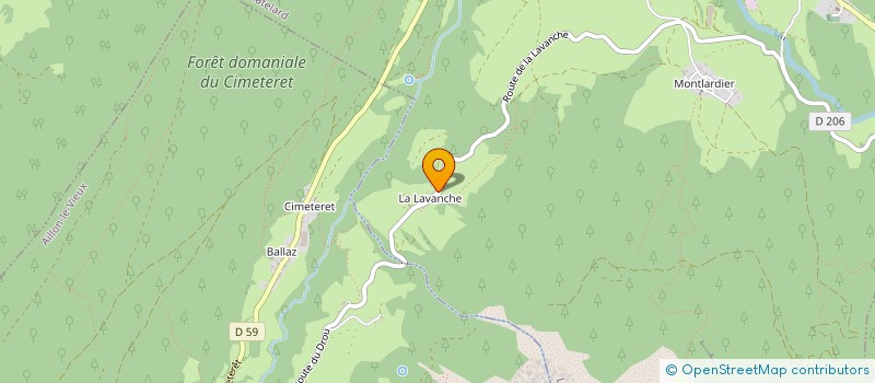 localisation de l'entreprise LA FERME DU CABAN  LE CHATELARD