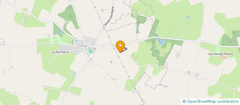 localisation de l'entreprise LA FERME DU CHANT D'OISEAU  ERDRE-EN-ANJOU