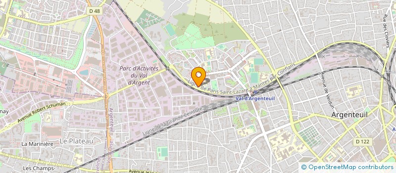 localisation de l'entreprise LA FERME DU CHANT ROMAIN  HOUILLES