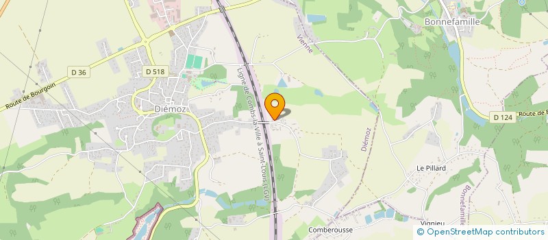 localisation de l'entreprise LA FERME DU CHARMEIL  DIEMOZ