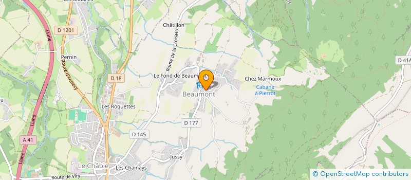 localisation de l'entreprise LA FERME DU CHATEAU à BEAUMONT