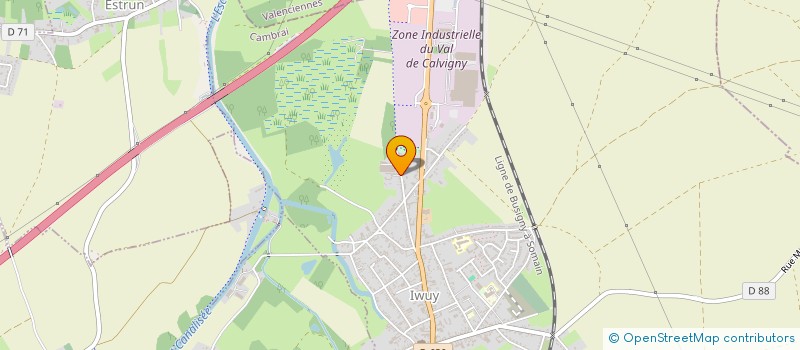 localisation de l'entreprise LA FERME DU CHATEAU D'IWUY  IWUY