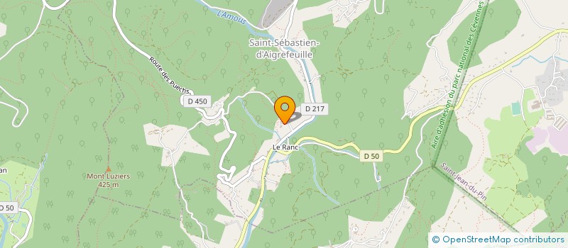 localisation de l'entreprise LA FERME DU CHATEAU DE SAINT FELIX  SAINT-FELIX-DE-PALLIERES