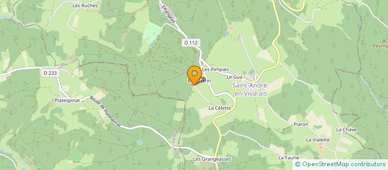 localisation de l'entreprise LA FERME DU CHINIAC  SAINT-ANDRE-EN-VIVARAIS