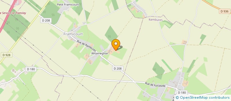 localisation de l'entreprise LA FERME DU CORNET à FRAMICOURT
